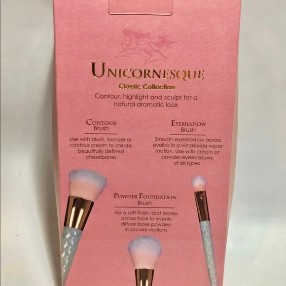 NIB Unicornesque Makeup Brushes (Contour, Eyeshadow & Powder) - Picture 2 of 2